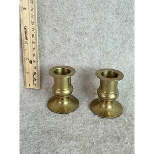 Vintage Albert Price Solid Brass Candlesticks Set of 2 Holder Made in‎ Taiwan